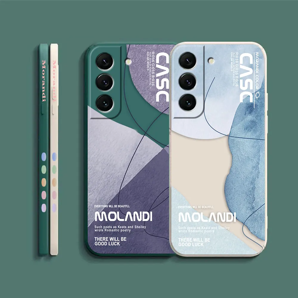 Case For Samsung Galaxy S23 S22 S21 S20 FE S11 S11E S10 S10E S9 S30 Ultra Plus 4G 5G Case Funda Cqoues Shell Capa Morandi Colors