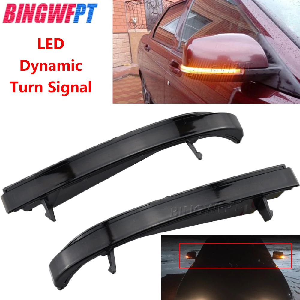 

For LADA priora 2170 rearview mirror side mirror light Dynamic Turn Signal Light Side Mirror Indicator Sequential Blinker Lamp