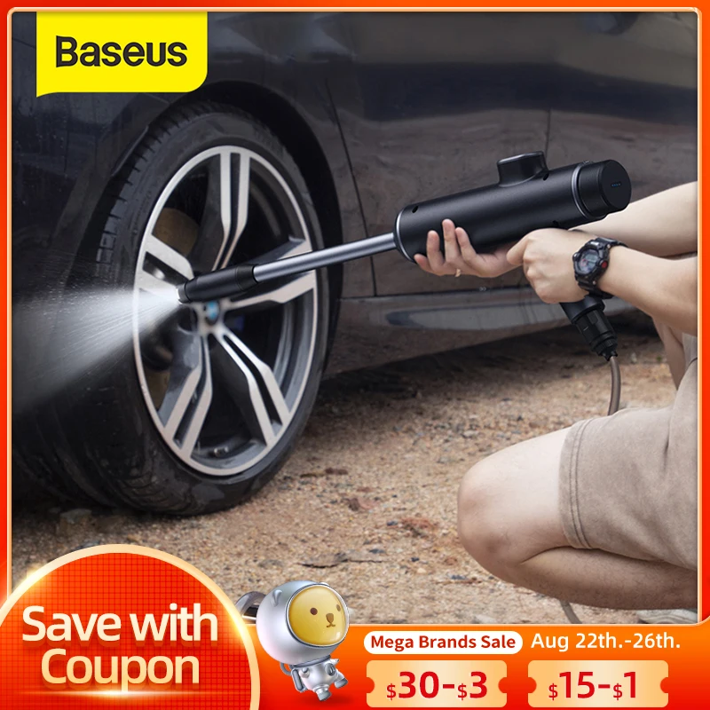 Baseus Car Wash Gun High Pressure Cleaner Washer Tool Foam Generator For Car Washing Machine Electric Cleaning Auto Device Spray