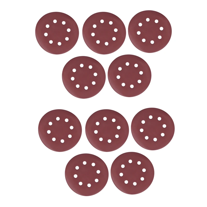 HOT-50Pcs 5 Inch Sanding Discs 125Mm 8 Hole Sandpaper 800 1000 1200 1500 2000 Grit