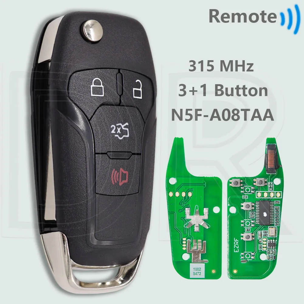 

DR 315 N5F-A08TAA/433 DS7T-15K601-B /902 МГц N5F-A08TDA Откидной автомобильный дистанционный ключ для Ford Escort Transit Explorer Fusion 2013-2021