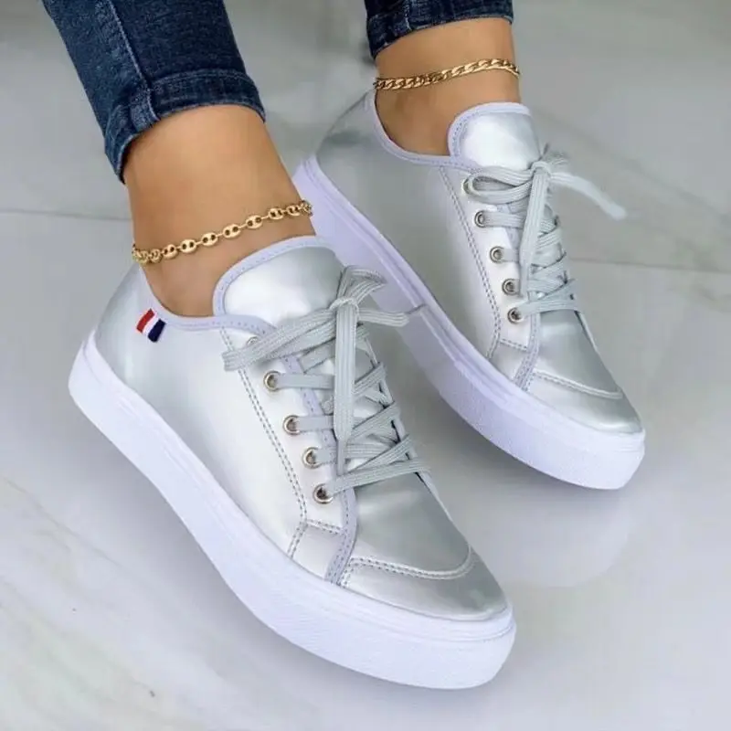 

2022 New Design Women Sneakers Fashion Breathable Non-slip Shoes Women Thick Bottom Sneakers Women Leisure Footwear Plus Size
