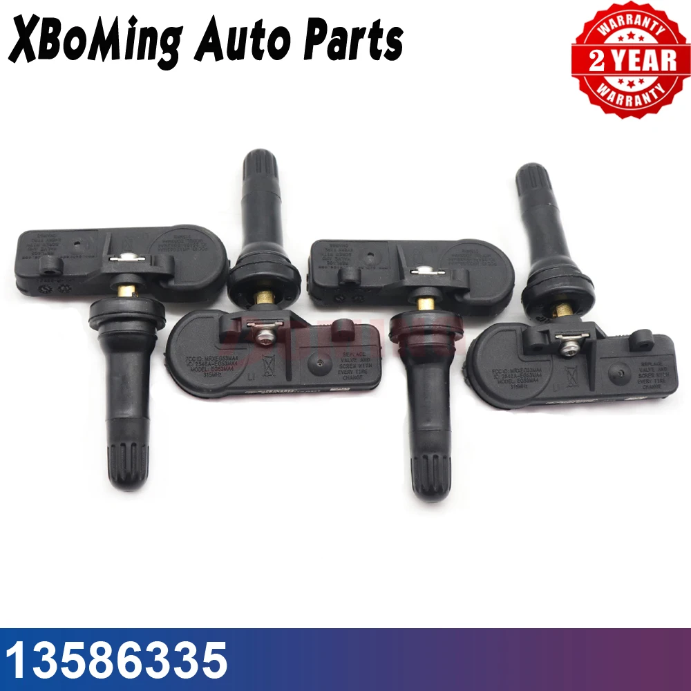 

Датчик давления в шинах TPMS 13586335, 4 шт., подходит для GMC Chevrolet Cadillac Buick Hummer Pontiac Saturn 15922396 25920615 315 МГц