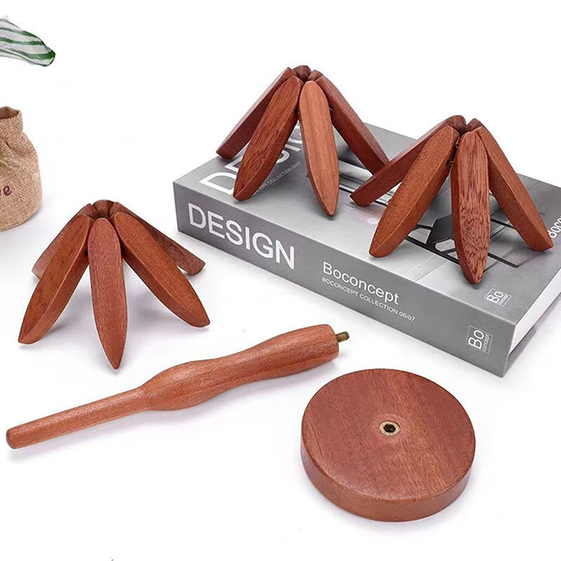 4 шт. подставки деревянные для горячей посуды изоляционная подставка в форме