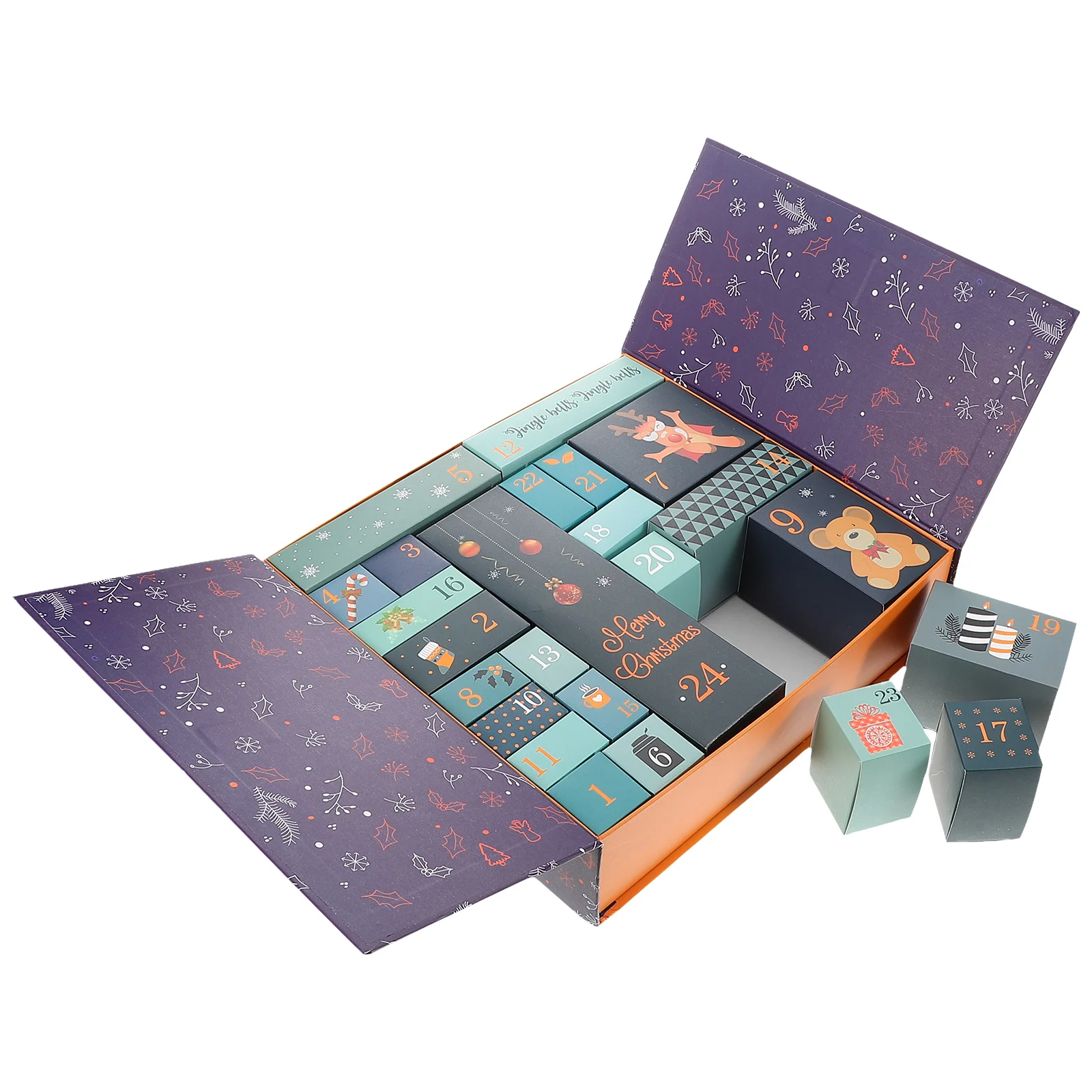 Рождественская подарочная коробка кофейный адвент-календарь коробки для