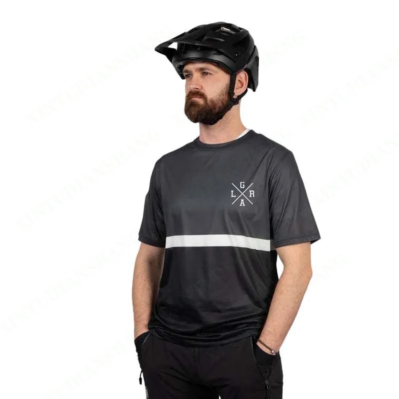 

Men's Loose Rider Mtb Downhill Short Sleeve Jersey DH Motorcycle Cross Country Sports Shirt MTB Mountain Bike Shirt