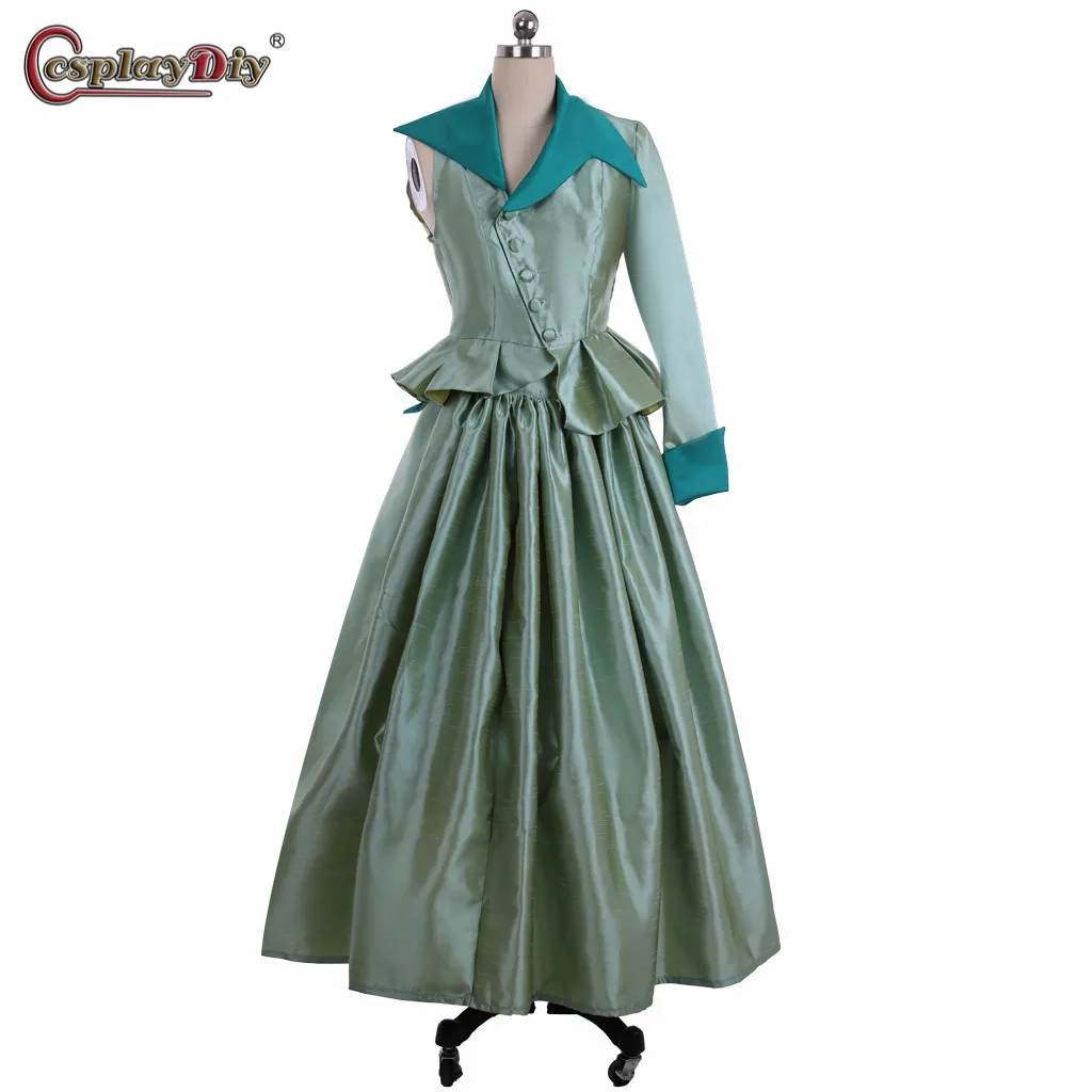 

Cosplaydiy wicked musical glinda costume GREEN dress the good witch cosplay costume custom made Halloween Carnival Party Dress