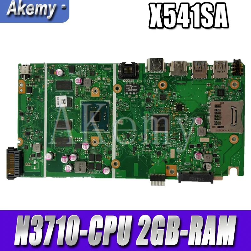 

Новая материнская плата X541SA REV 2,0 для Asus X541 X541S X541SA, протестированная Материнская плата ноутбука, нормально, N3710-CPU 4 ядра + 2GB-RAM