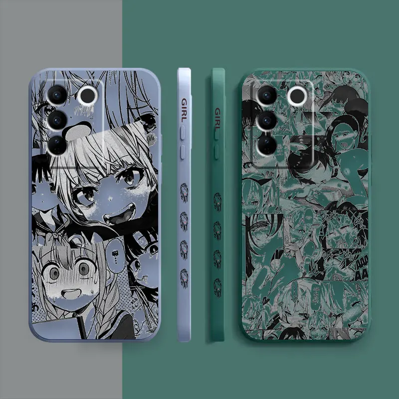 Case For VIVO S5 S6 S7 S9 S9E S10 S12 S15 S16 S16E V19 V20 V21 V23 V25 V27 PRO 5G Case Funda Shell Cute Kawaii Nifty Girl Anime