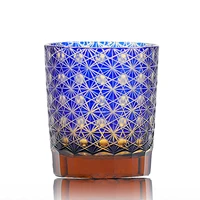 japanese kiriko glasses bohemian crystal engraving whiskey drinkware hand to clear color glass whisky tumbler with gift box pack