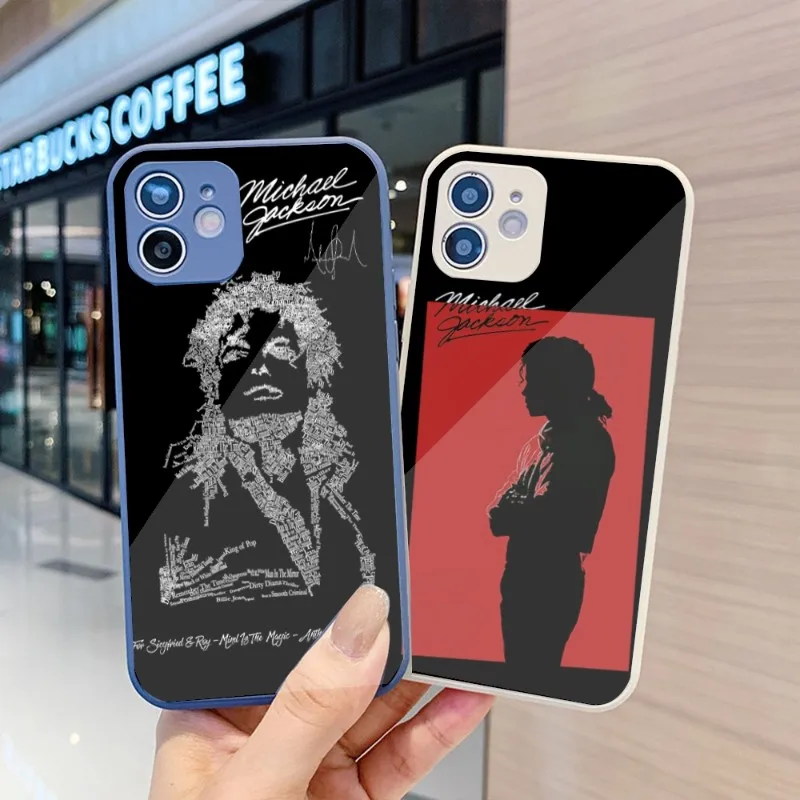 

Чехол Майкла Джексона для телефона IPhone 14 13 12 11 Pro Max X XR XS 8 7 Plus, цветной чехол из жидкого стекла