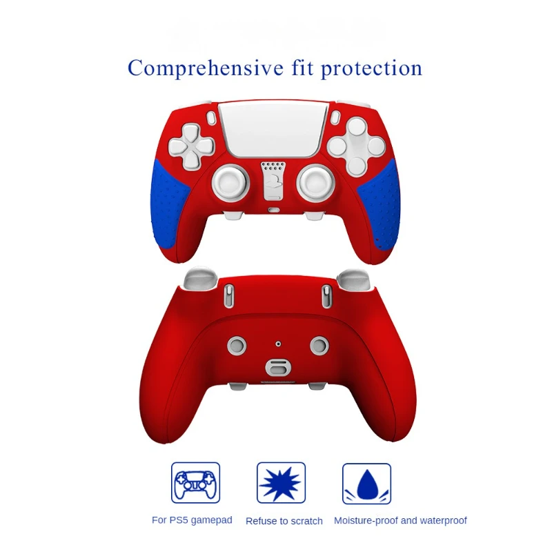 Soft Silicone Rubber Case for Playstation 5 PS5 Controller Anti-slip for SONY PS5 Gamepad Case