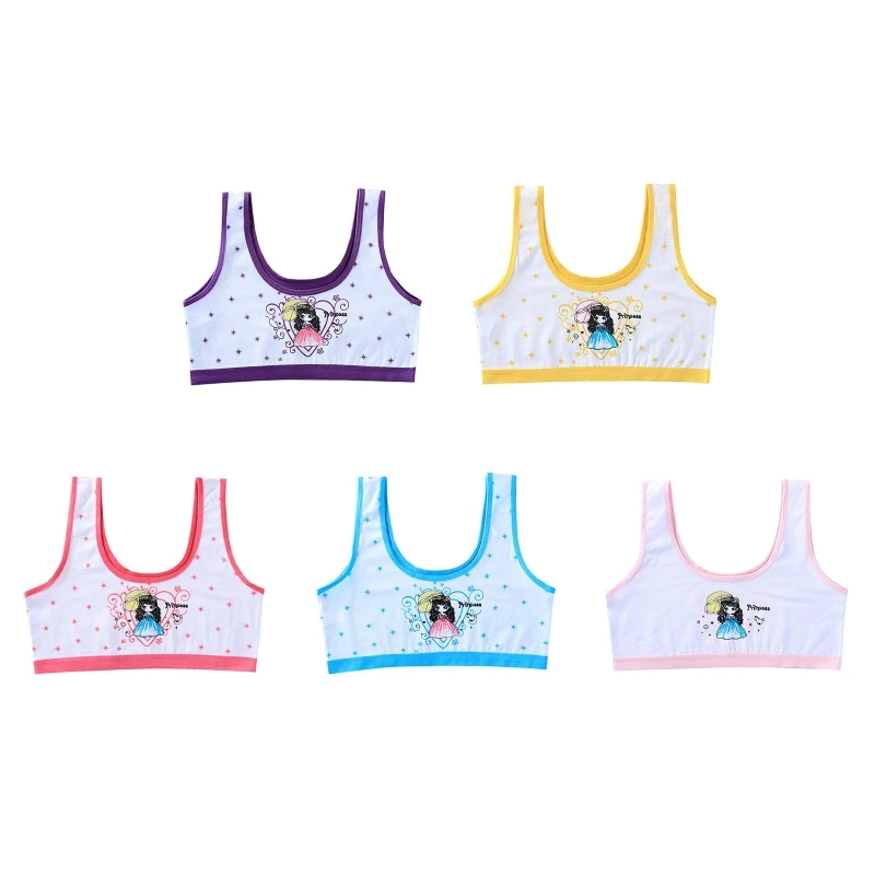 

Teen Wide Straps Girls Bra Breathable Underwear Lingerie Teens Training Bra Vest