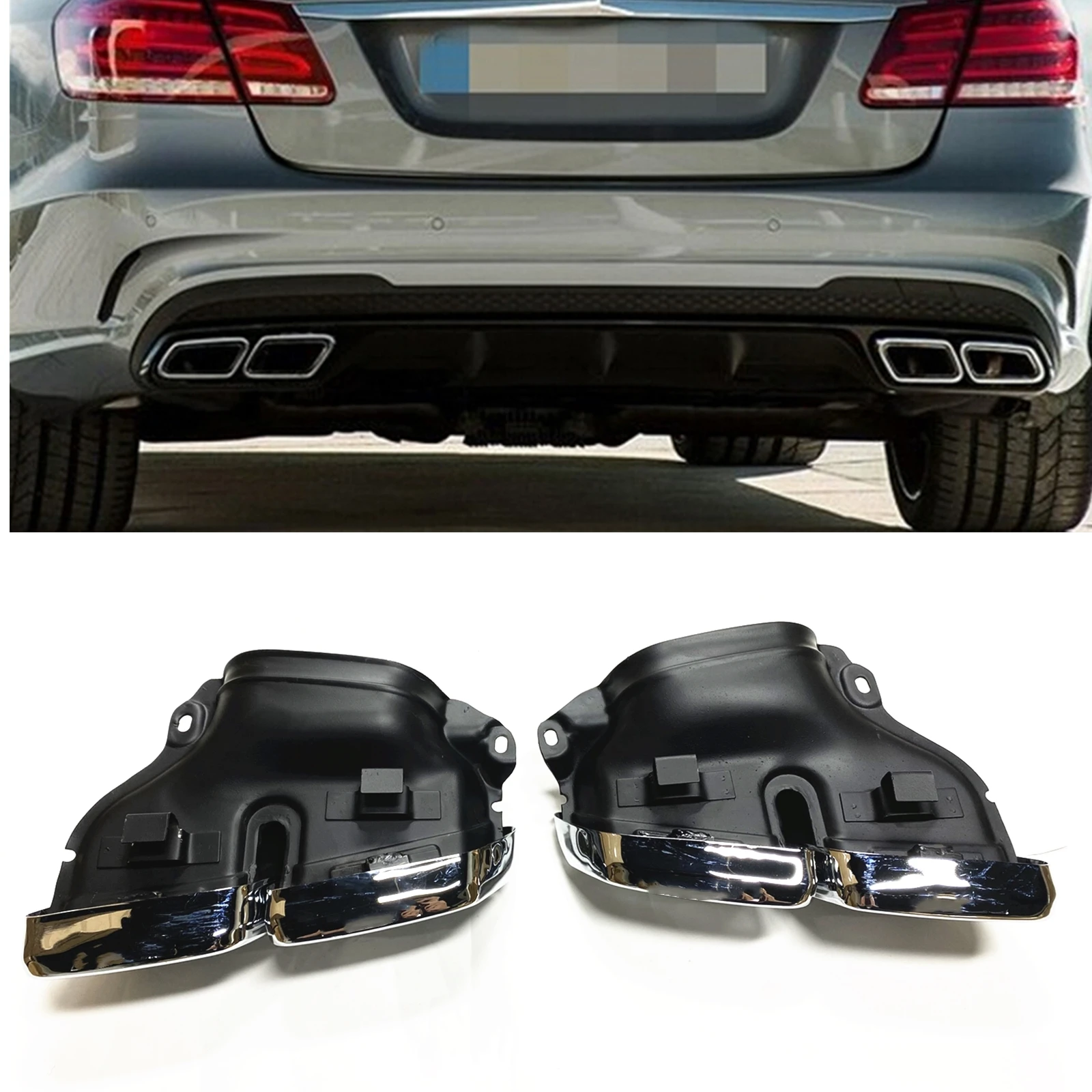 

Глушитель выхлопной трубы для Mercedes Benz W212, W204, W222, S63 2014-2015