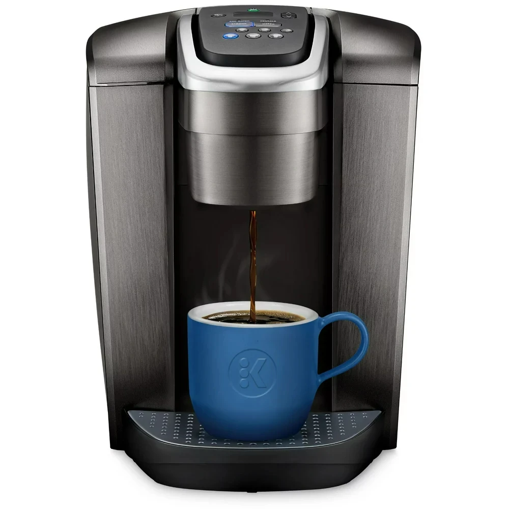 

Brushed Slate Single-Serve K-Cup Pod Coffee Maker Cold brew coffee maker Milk steam frother Coffee maker Coffee machine Slim gre