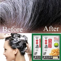 hair color instant hair dye hair shampoo white hair into black mild formula natural ginger extracts hair styling tools