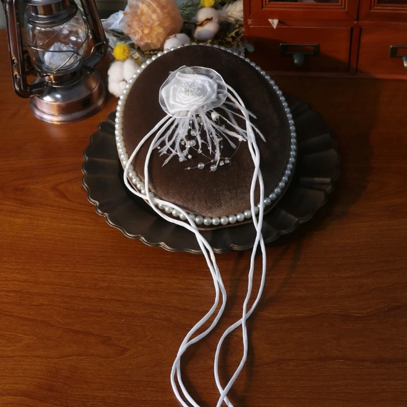 Лента-банты аксессуары для волос мягкая ткань металлический зажим женщин и