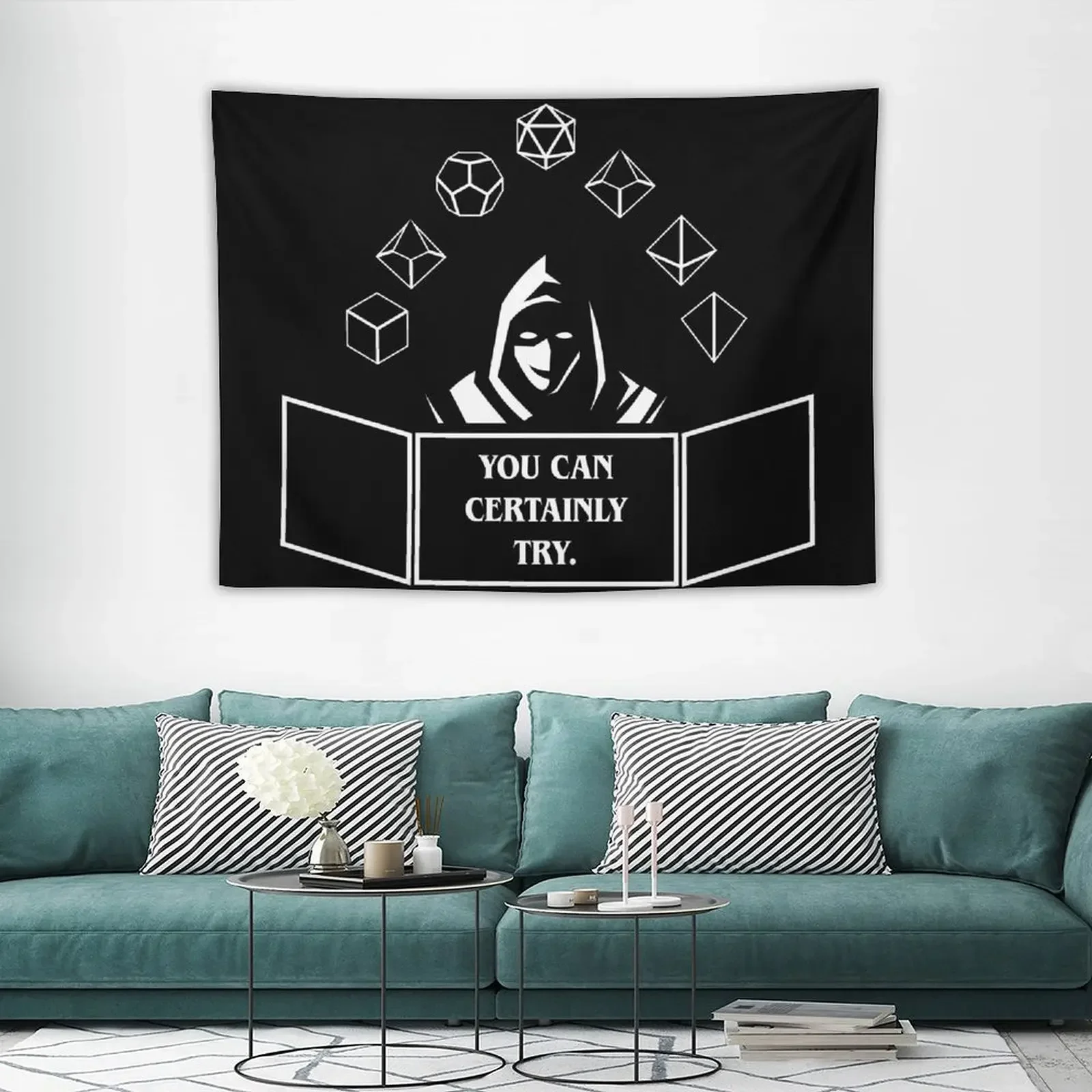 Набор для украшения дома настольный гобелен с рисунком сказочника и игральных