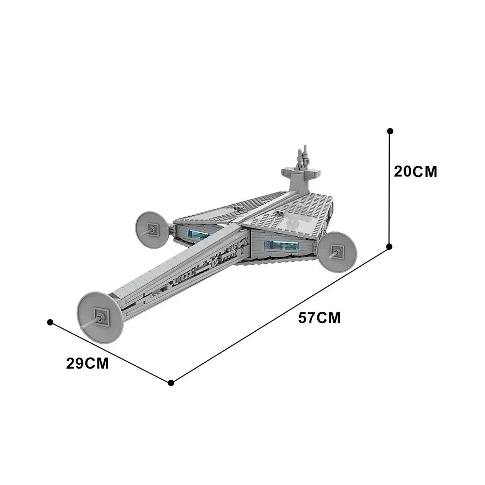 Gobrick MOC 1:1455 Cantwell-класс затвор-конструктор модель блока-конструктор набор