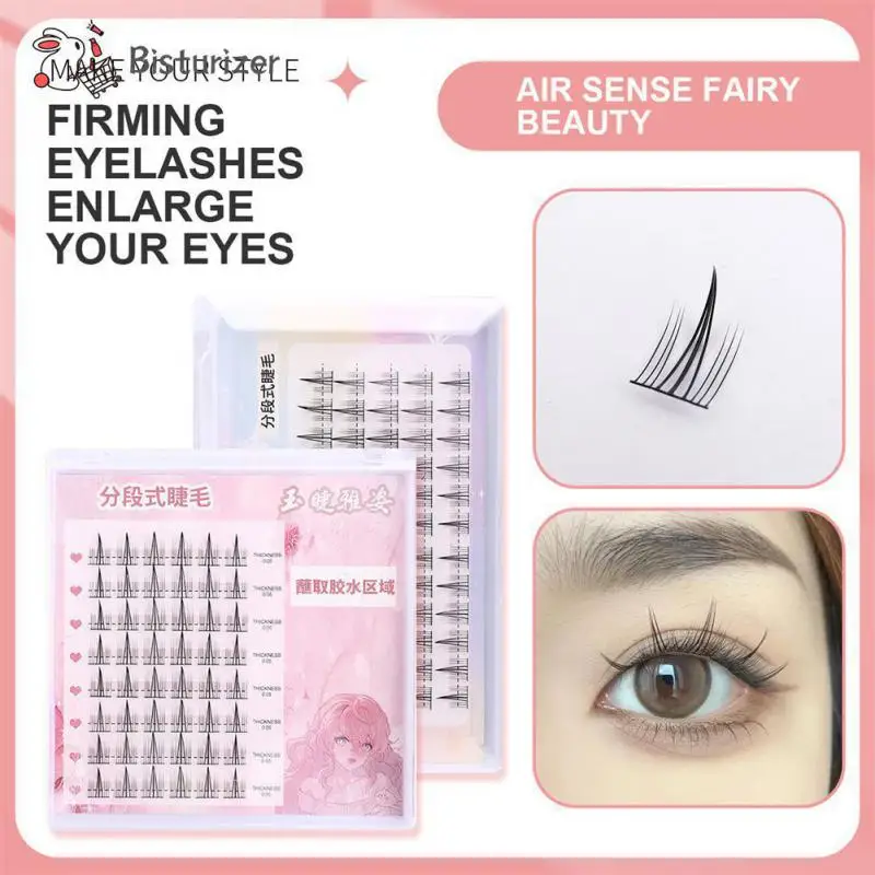 

Eyelashes Clearly Rooted Lightweight Texture Eyelash Interlaced And Coherent Five Rows Fine Black Stem Eyelashes Makeup Nature