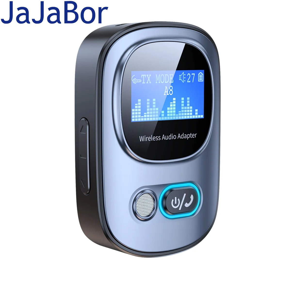 

JaJaBor Wireless Transmitter and Receiver Screen Display Bluetooth Handsfree Car Kit Receiver Adapter 3.5mm AUX Car MP3 Player