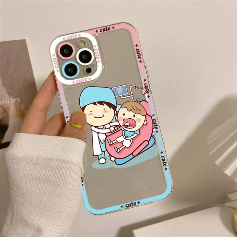 Cute Wisdom Teeth Tooth Phone Case for iPhone 11 12 13 Mini Pro Max 14 Pro Max Case shell