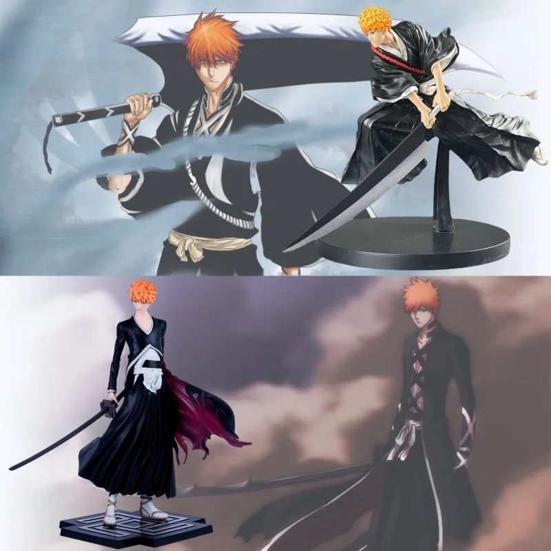 

16CM Anime Bleach Figure GK Kurosaki Ichigo PVC Action Figure Deluxe Edition Ichigo Kurosaki Figurine Collectible Model Doll Toy