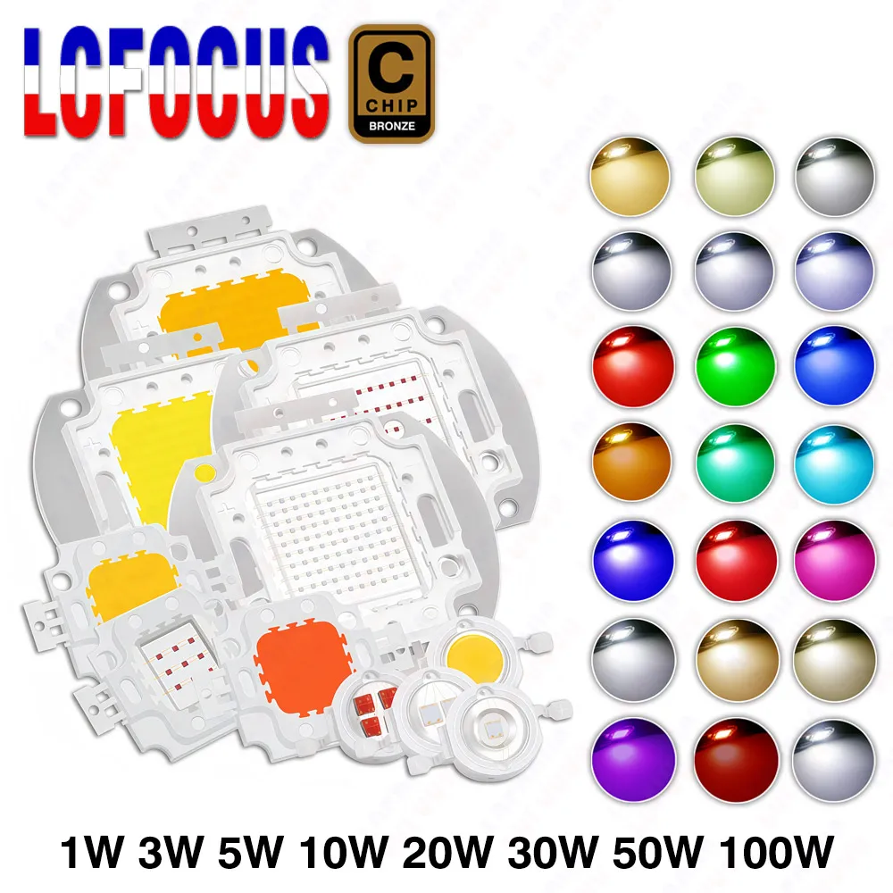 

LCFOCUS Светодиодный светильник SMD COB теплый/холодный белый красный зеленый синий RGB для выращивания