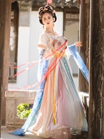 original traditional women hanfu female three piece chinese style princess dress ancient tang dynasty spring and summer
