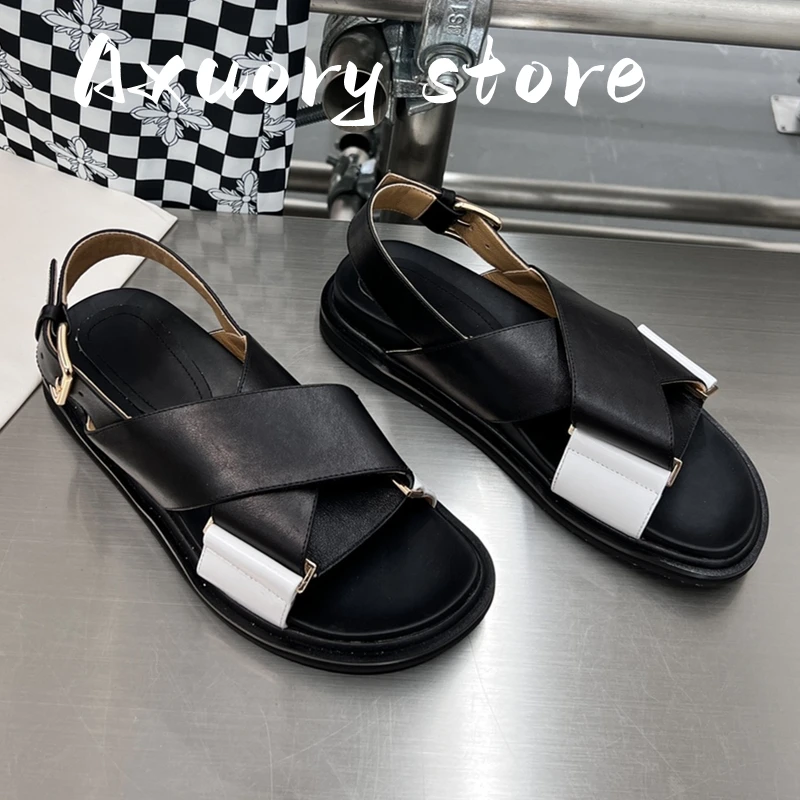 Summer SANDALS Woman Sandals Woman Round Toe Summer Sandals Woman Summer Shoes Back Strap 2023 New Outdoor Travel