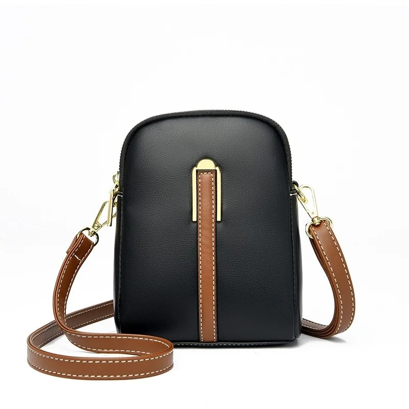 

Women Leather Messenger Bags Mini Luxury Designers High Quality Female Vintage Crossbody Bags Women Mobile Phone Shoulder Bags