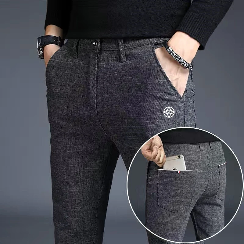 

2022 Fall Men's High Quality Golf Slim Business Ball Pants Quick Dry Casual Breathable Men's Trousers