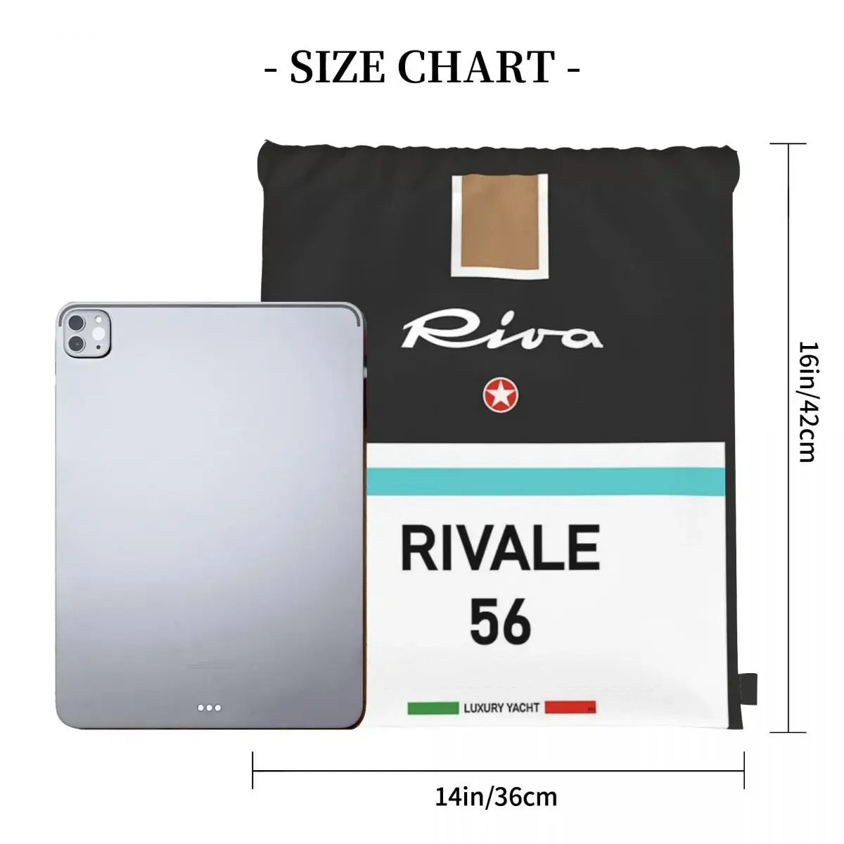 Rivale Riva Aquarama Италия Французская Ривьера Монако Винтажные рюкзаки Сумки на шнурке