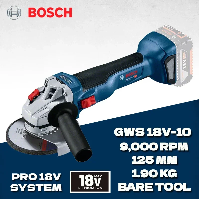 

Bosch GWS 18V-10 Беспроводная угловая шлифовальная машина