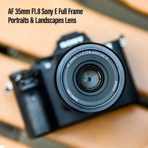 Объектив для камеры VILTROX 50 мм F1.8 Sony E с автофокусом, полнокадровый портрет с большой диафрагмой FE для Sony E Mount A7
