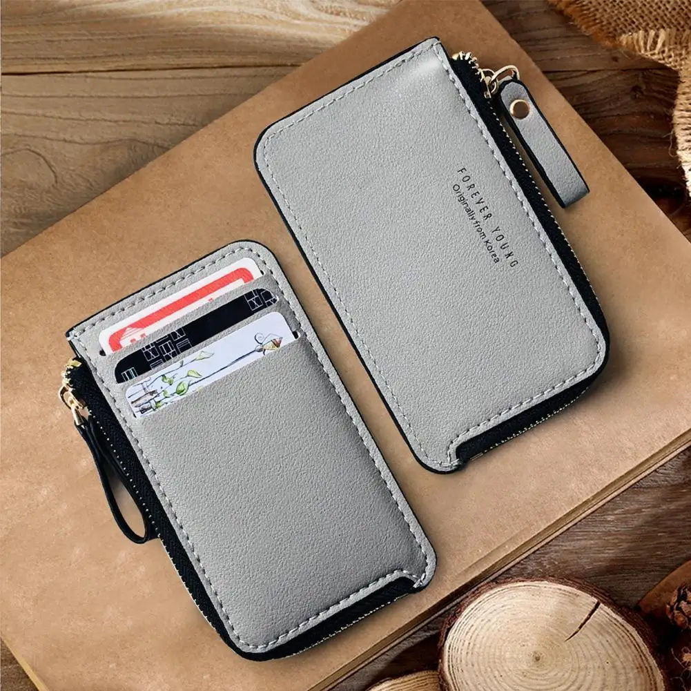 

Кошелек из искусственной кожи на молнии для мужчин и женщин, модный держатель для кредитных карт, маленький бумажник из искусственной кожи с зажимом для мелочи, R2C2, 2022