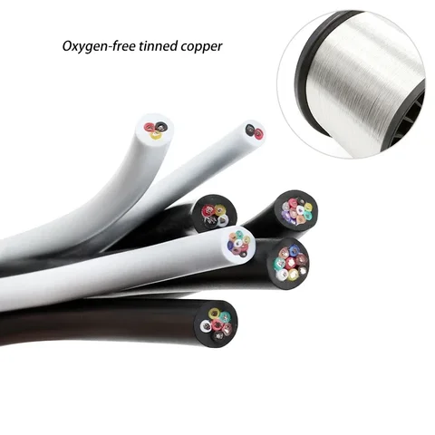 Кабель UL2464 2/5/10 м черный многожильный медный