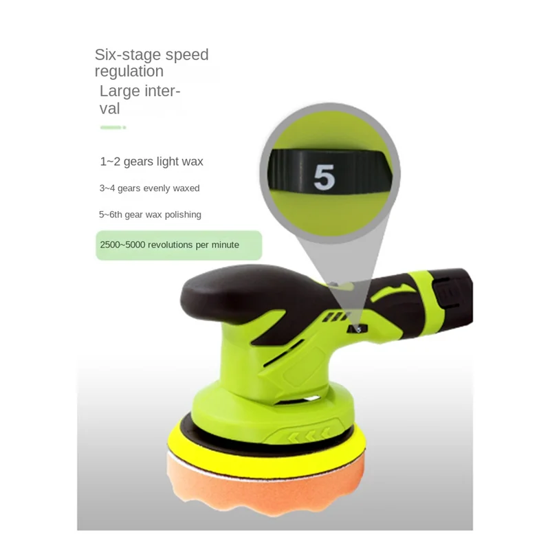 Lithium Polishing Machine 2500Polishing Wheel Diameter R/Min No Load Speed 150mm Flat Automatic Waxing US Plug