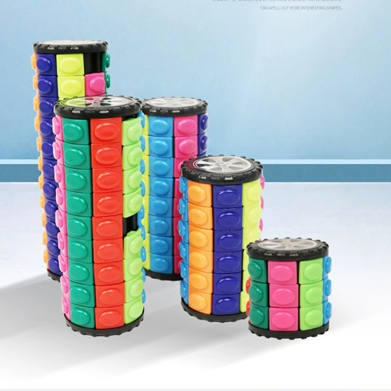 

Magic Cube Stress Reliever Three-dimensional Toys Tower Intellectual Fidget Toys Speed Cubes Infinity Difficult Desk Play