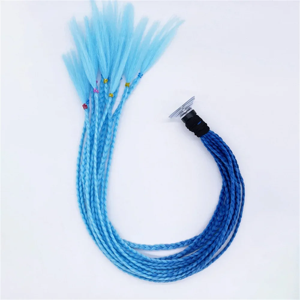 

Косички для шлема, конский хвост, женский мотоциклетный шлем, украшение, коса, хвост, мотоциклетные косички, косички, хвост с присоской