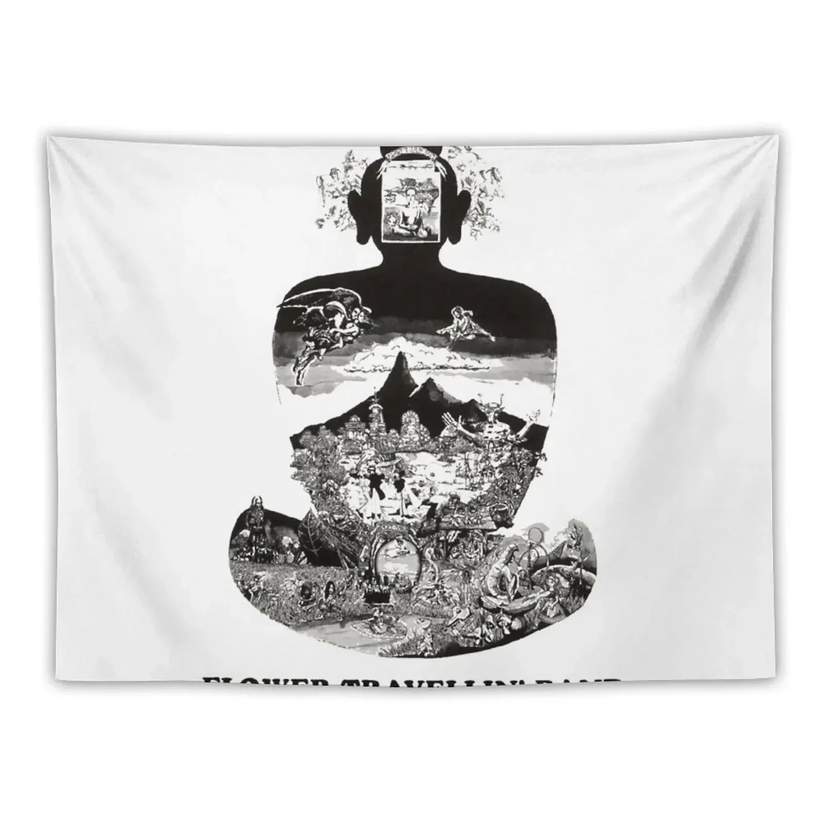 Цветочный травеллин: гобелен Satori декор для комнаты украшение в Корейском стиле