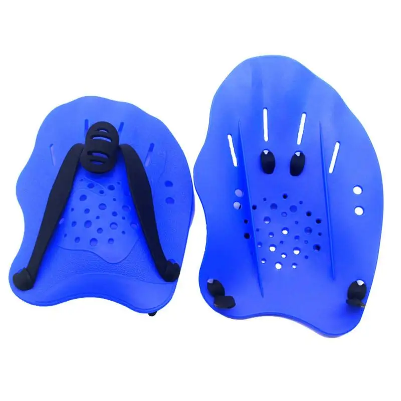 

Swimming Paddles Hand Training Adjustable Hand Webbed Gloves Pad Fins Flippers With Straps For Men Women Kids