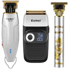 Оригинальный мощный парикмахерский Профессиональный бритвенный станок Kemei для мужчин, электрическая бритва для бороды, головка для бритья, отделка, выцветает