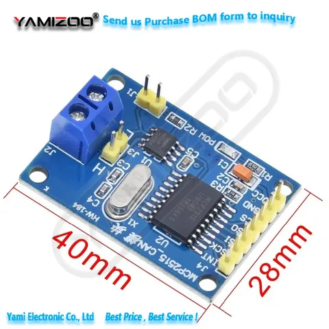 MCP2515 Плата модуля шины CAN TJA1050 Приемник SPI для контроллера ARM 51 MCU НОВЫЙ