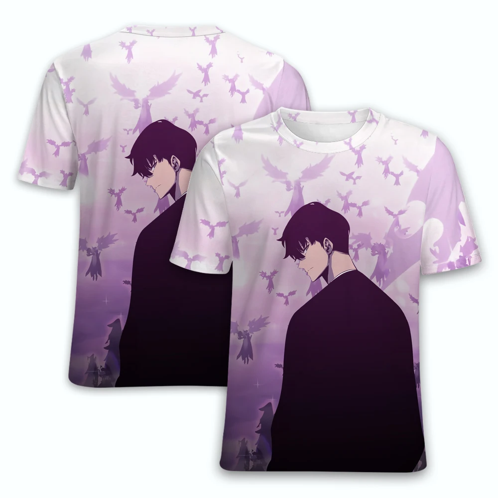 

Solo Leveling T-Shirts Anime Manga 3D Print Men Women Fashion Streetwear Oversized T Shirt Harajuku Kids Boys Tees Tops Clothing