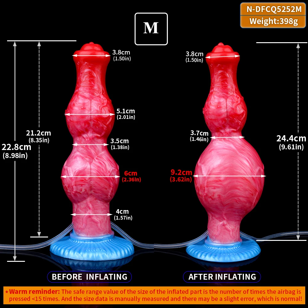 SMMQ большой собачий узел анальная пробка надувной сквирт пенис стимуляция точки G