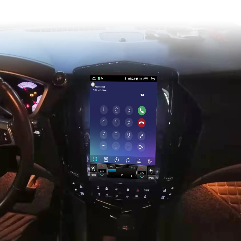 8 + 256G Android 11 8-ядерный автомобильный стерео экран для Cadillac SRX 2008 Tesla Style радио авто