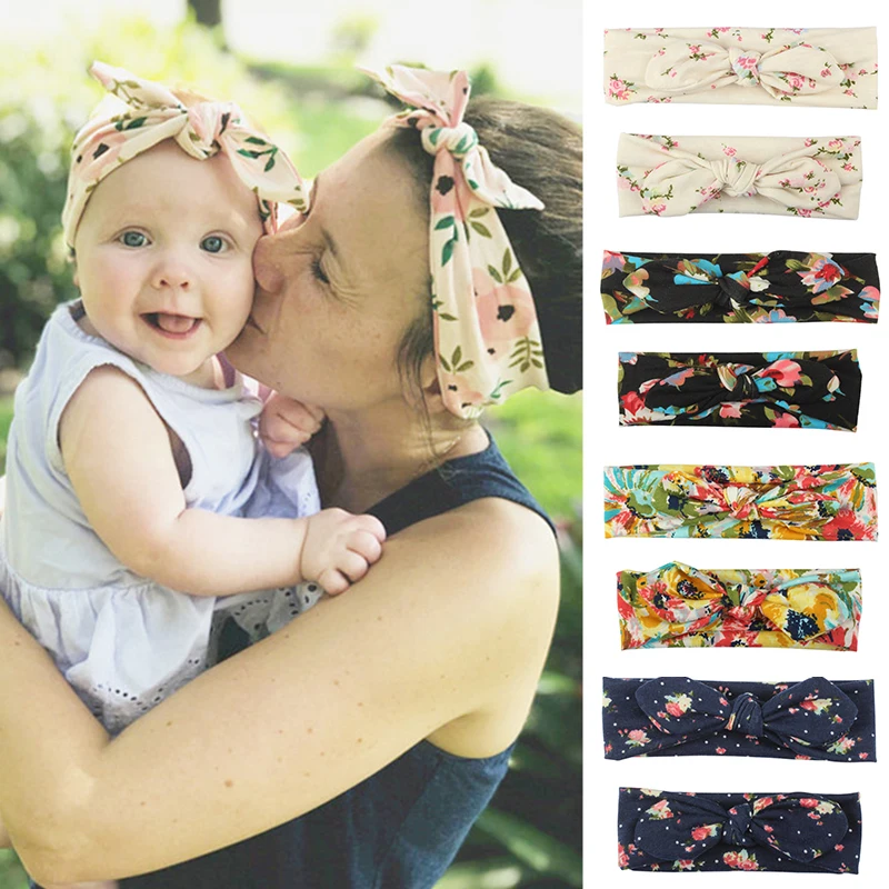 

2-piece Set Of Headscarf Headband Accessories For Mothers And Children, Baby Girl Twisted Headband, Family Parent-child Headwear