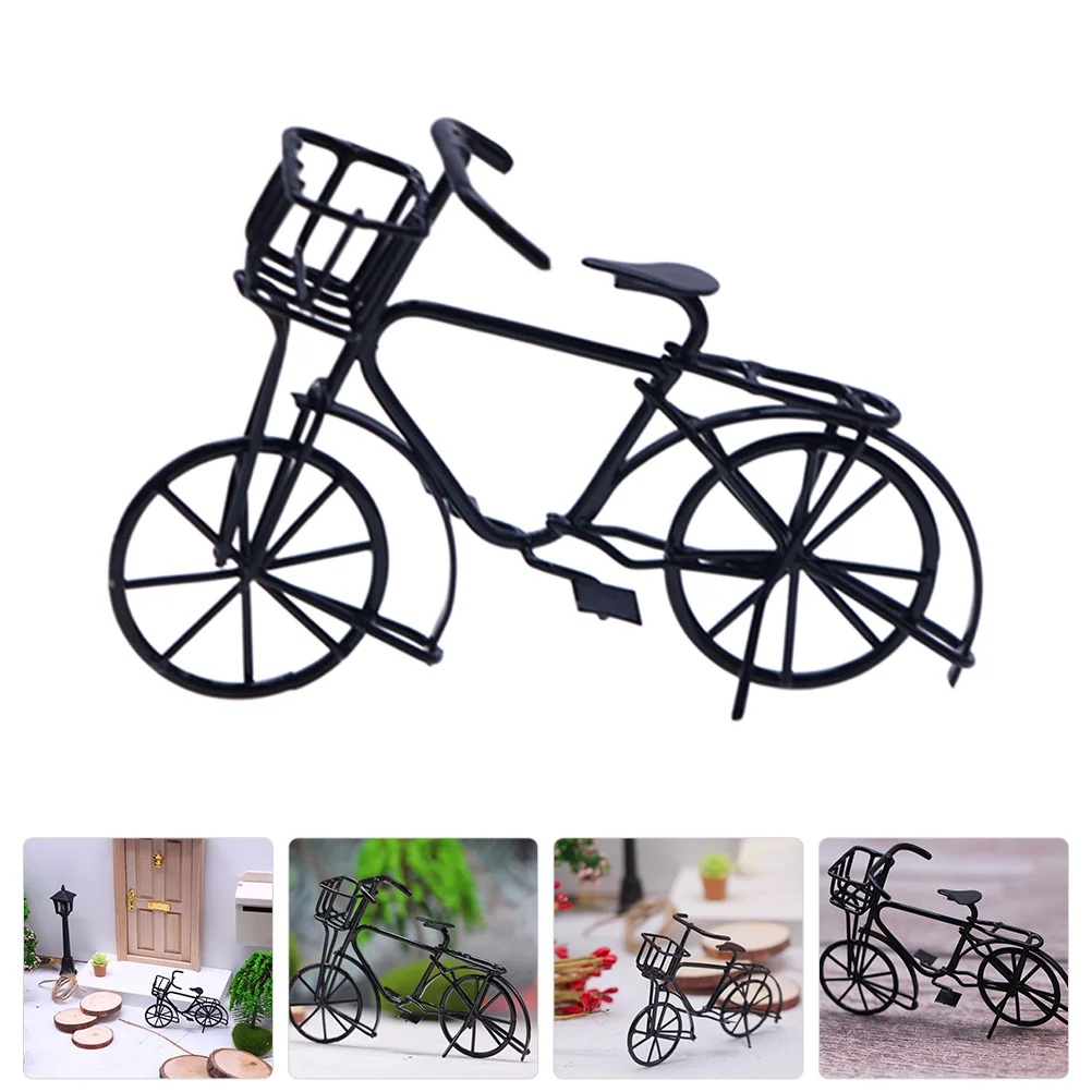 

Small Bike Ornament Model Statue Bicycle Simulation Finger Mini Adornment Sculpture Lifelike Miniature