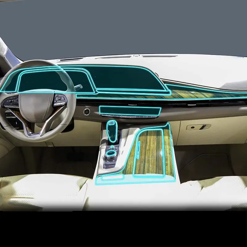 

For Cadillac ESCALADE 2021-2023 Car Interior Center console Transparent PPF-TPU Protective film Anti-scratch Repair film refit